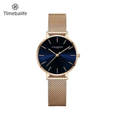 Stál Mesh Band Women Quartz Watch