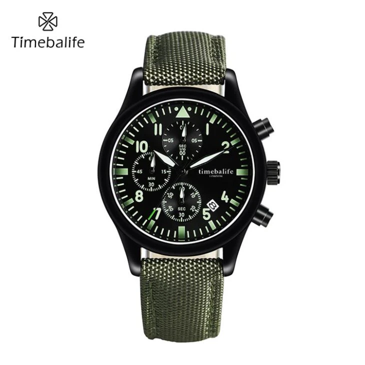Swiss Movt Chronograph Tíðir Horfa